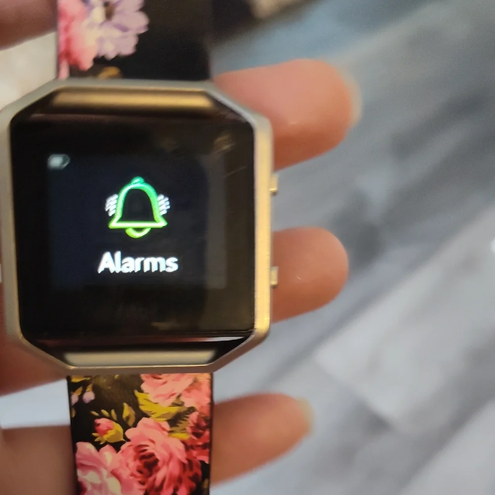 Fitbit Smartwatch with Floral Band